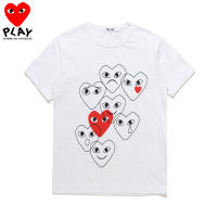 มาใหม่ล่าสุด COMME DES GARCONS เสื้อยืดฤดูร้อนแฟชั่นคอกลมแขนสั้นสำหรับผู้ชายและผู้หญิงเสื้อยืดลำลองวิ่งฟิตเนส