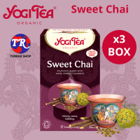 Yogi Tea Sweet Chai 17 teabag ชาสมุนไพร อินเดีย รสหวาน 17 ซอง แพ็ค 3 กล่อง