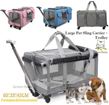 Cat Dog Bag Pet Trolley Case Portable Breathable Pet Carrier Bag with  Removable Wheels Travel - China Pet Bag and Pet Carrier price
