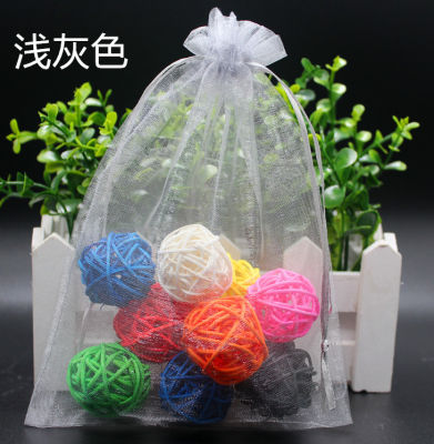 50pcs Organza Gift Bags Jewelry Candy Packaging Bag Christmas Wedding Party Favors Pouches Decorated Drawstring Organza Bag