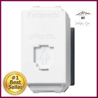 เต้ารับโทรศัพท์ PANASONIC 6P/4C WEGN2164 สีขาวTELEPHONE SOCKET PANASONIC 6P/4C WEGN 2164 WHITE **คุณภาพดี**