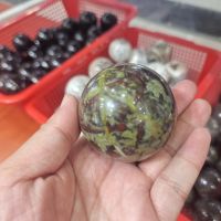 ธรรมชาติ DRAGONBLOOD STONE ORB คริสตัลพลังงานรักษาหิน BALL , REIKI HEALING คริสตัลหินตกแต่งบ้านหินทรงกลม