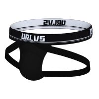 ORLVS Mens Underwear Men Sexy Briefs Jockstrap Pouch Cuecas Man Cotton Panties Thongs Mesh Underpants Gay Slip Homme Srting Pipe Fittings Accessories