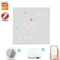 ZigBee สมาร์ทเทอร์โมควบคุมอุณหภูมิ2MQTT การตั้งค่าน้ำไฟฟ้าชั้นความร้อนน้ำก๊าซหม้อไอน้ำที่มีสร้างในเซ็นเซอร์