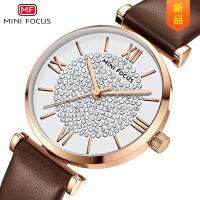 MINI FOCUS womens watch fashion starry womens watch Japanese movement belt ladies watch 0334L 【QYUE】