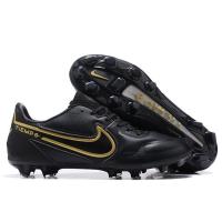 ♤ Tiempo Legend 9 Elite FG men s leather football shoes super light soccer shoes，size 39-45 free shipping