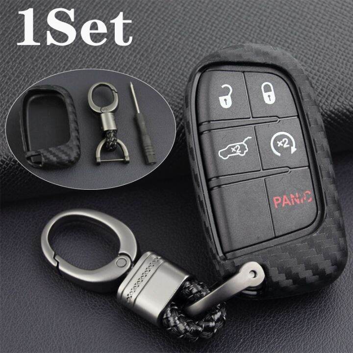 【Fire New】 Car Key Case Protector Soft Silicone Accessories Jeep WK2 KL