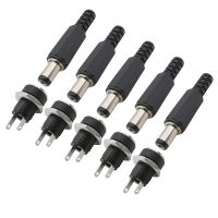 ๑ 5.5x2.1mm DC Power Male Female Socket Adapter 12V 5.5x2.1mm DC Power Supply Plug Jack Screw Nut Panel Mount Connector 10/5/1Pair