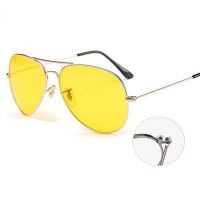 Yellow Lens Sunglasses Night Driving Yellow Pilot Sunglasses Men Glasses - Pilot - Aliexpress