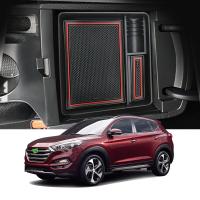 กล่องเก็บของตรงกลางที่เท้าแขนในรถ LFOTPP สำหรับ Hyundai Tucson 2015-2020 Handrail ของตกแต่งภายในตู้เก็บของอัตโนมัติอุปกรณ์เสริม Tucson