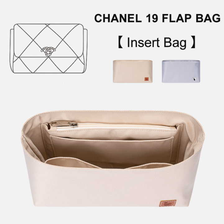Chanel 19 flap bag organiser liner insert