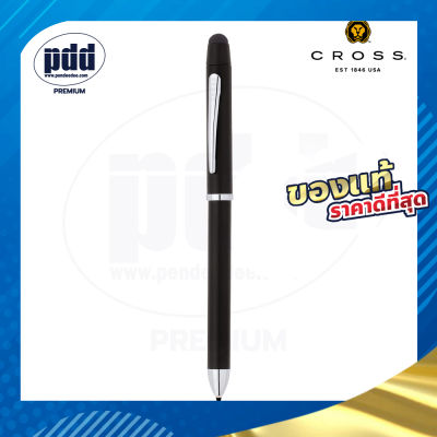 ปากกาสลักชื่อ ฟรี CROSS ปากกาลูกลื่น ครอส 3 ระบบ – CROSS Tech3+ Satin Black Multifunction Ballpoint Pen #AT0090-3 ปากกาสลักชื่อฟรี