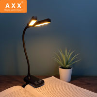 2021AXX USB Rechargeable Book Light Portable Reading Lamp for Kids Mini Clip-on Night Light for Bedroom Flexible LED Bed Travel Lamp