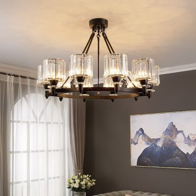 [COD] light luxury living room crystal chandelier new Chinese style atmosphere bedroom dining study simple