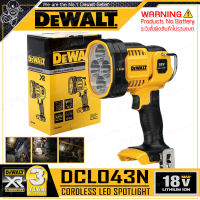 DEWALT ไฟฉาย LED ไฟฉายไร้สาย 20V Max. (18V) รุ่น DCL043N ++เฉพาะตัวเครื่อง ไม่รวมแบตเตอรี่++