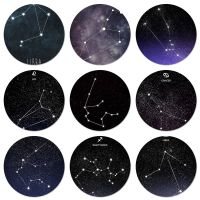 Constellation Aquarius Leo Taurus Icons Pins Badge Decoration Brooches Metal Badges For Backpack Decoration 58mm Fashion Brooches Pins