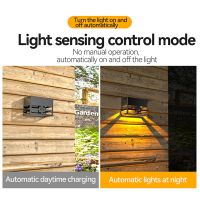 LED Light Solar Lamp Wall Washer Outdoor Garden Decoration Low Voltage Landscape Lighting Emergency Wall Light for Steps / Patio