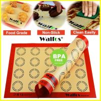 ✈◊✶ Walfos Food Grade Macaron Baking Mat with Scale Kitchen Cooking Pastry Mat Non-Stick Rolling Dough Pad