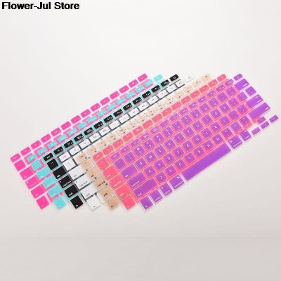 1Pcs Candy Colors Silicone Keyboard Cover Sticker For Macbook Air 13 Pro 13 15 17 Protector Sticker Film