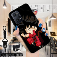 เคส PMP สำหรับ Realme GT Neo2 Realme GT Neo 3T (แหวนใส่นิ้ว + สายคล้อง) Dragon ซุนโกคูเคสโทรศัพท์โกคูซิลิโคนกันกระแทกโทรศัพท์ป้องกัน TPU เคส