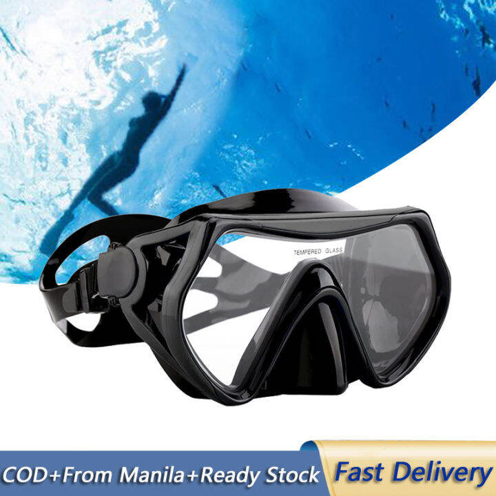 Adult Swimming Tempered glass Goggles Large Frame Waterproof and Anti