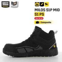 [รับประกัน 3 เดือน] Safety Jogger รุ่น MILOS S1P MID รองเท้าเซฟตี้ หุ้มข้อน้ำหนักเบา กันลื่น นิรภัยคุณภาพดี