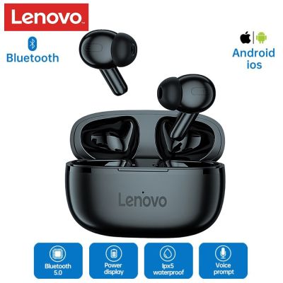 ZZOOI Original Lenovo HT05 TWS Bluetooth-compatible Earphones Wireless Earbuds Sport Headphones Stereo Headset with Mic Touch Control
