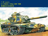 ทรัมเป็ตเตอร์80108 1/35รถถังติดเกราะ M60A3ชุดสร้างหุ่นประกอบพร้อมมอเตอร์