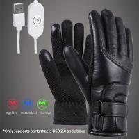 2021Electric Heated Gloves Winter Gloves Waterproof Windproof Cycling Warm Heating Screen USB Powered Heated Gloves Christmas Gift