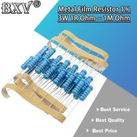 ✇☽ 10PCS 3W Metal Film Resistor 1 1R 1M 1R 4.7R 10R 22R 33R 47R 1K 4.7K 10K 100K 1 4.7 10 22 33 47 4K7 Ohm