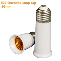 【YD】 65 95 120 mm E27 Thread Extended Lamp Cap to Socket Large Screw Converter Holder