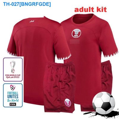 卐 2022 2023 Qatar Home Mens Adult Kit Football Shirt National Cup Top Jersey with Patch