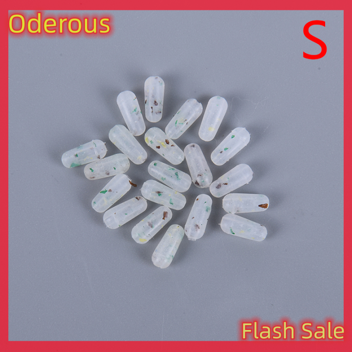 Oderous 20PCS Soft Beans Space Rig Fishing Float Bean Stopper Carp