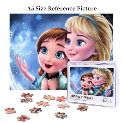 Frozen, Elsa Wooden Jigsaw Puzzle 500 Pieces Educational Toy Painting Art Decor Decompression toys 500pcs