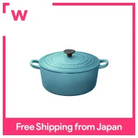 [หนังสือสูตรรวม] Le Creuset หล่อหม้อเคลือบสองมือหม้อไร้น้ำหม้อเหล็ก Cocotte Rondo 22เซนติเมตรแคริบเบียนสีฟ้าก๊าซ IH เตาอบเครื่องล้างจานปลอดภัย