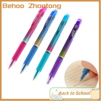 Behoo ปากกาลูกลื่นที่ลบได้4ชิ้นกดปากกามหัศจรรย์ลบหมึกออกได้0.5มม. ปลายแหลมนักเรียนงานเขียนในออฟฟิศปากกาของขวัญเครื่องเขียนในโรงเรียน