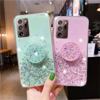 Star Sky Flash Powder Air Cushion TPU Case For Samsung Galaxy S21 S20 Note 20 Ultra S10 S9 S8 Note 8 9 10 Lite Plus A02s A12 A42 A10s A20s A30s A50 A50s A21s A10 A20 A30 A70 A11 A51 A71 M31 J4 J6 J8 A7 2018 Glitter Bling Sequins Case