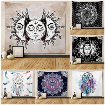 【CW】☂♤✴  Mandala Catcher and Tapestry Hanging  Dorm Bedroom Background Wall