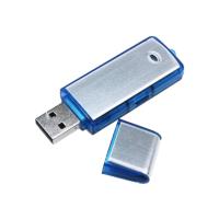 เครื่องบันทึกเสียง USB 8GB เครื่องอัดเสียง (สีเงิน) ที่อัดเสียง บันทึกเสียง Voice Recorde อัดเสียง⚡