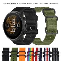 สายรัดผ้าใบ24มม. สำหรับ SUUNTO 9 Baro สายรัดข้อมือไนลอนสำหรับ Suunto 9/7/D5/Spartan Spartan Spartan Spart/ ข้อมือสมาร์ทวอท์ช Band Correa