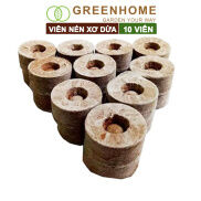 Viên nén xơ dừa, bao 10 viên, ươm hạt giống, trồng cây, ươm hạt