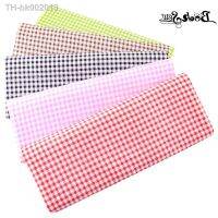 ✾✲ White and Red Check Design Cotton Fabric Pre-cut Fat Quarter Telas Tissue Patchwork Home Texitle Tulle for Beginners Practice