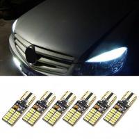 หลอดไฟไฟรถยนต์ LED 6ชิ้น T10 6000K หลอดไฟสีขาวไร้ข้อผิดพลาด Canbus สำหรับ Mercedes W204 5W หลอดไฟรถอุปกรณ์เสริม DC12-24V