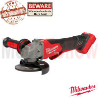 Milwaukee M18 FSAGV100XPDB เครื่องเจียร์ไร้สาย 4 นิ้วไร้สาย 18 โวลต์ สวิทซ์ท้องปรับรอบระบบเบรก (เครื่องเปล่า)