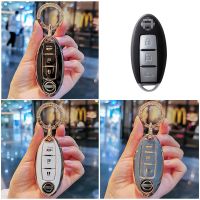 ₪ Car Key Cover Case for Nissan Juke Leaf Micra K12 Note Patrol Qashqai J11 J10 Tiida Versa X-trail Xtrail X Trail T32 Infiniti