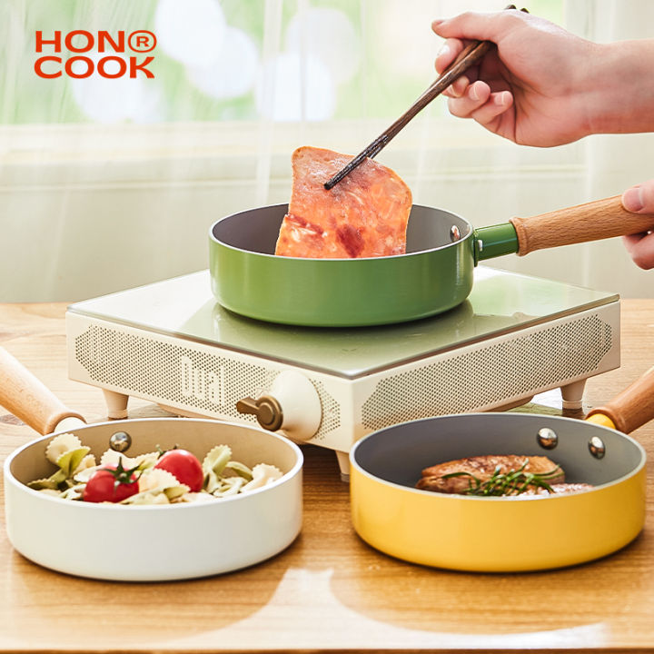 [Fastest 48h Delivery] Honcook Ceramic Rock Mini Frying Pan 16cm Non ...