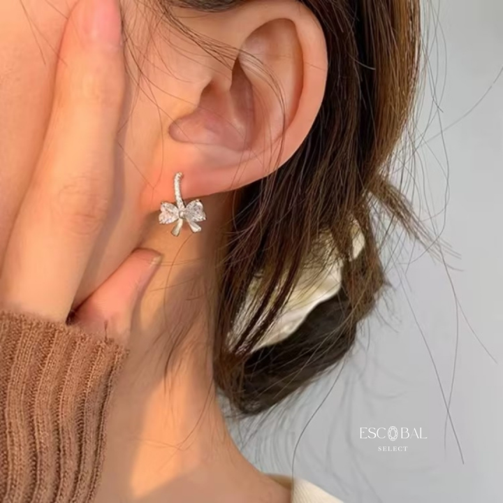 escobal-ต่างหูเงินแท้-rhinestone-bow-จี้เพชร-moissanite-ต่างหูเพชร-ต่างหูแฟชั่น-ตุ้มหูเงินแท้-ต่างหูเกาหลี-ตุ้มหูเพชร