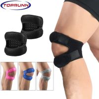 1PC Sports Knee Support Double Patella Belt Elastic Bandage Sport Knee Pads Protector Band soccer basketball Open Knee Brace