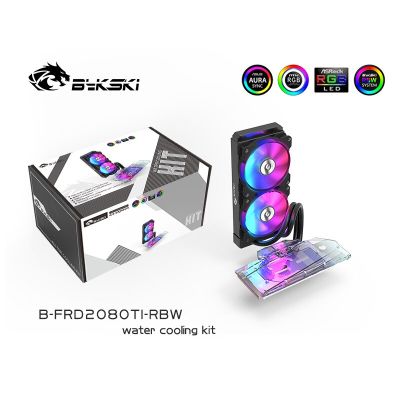Bykski B-FRD2080TI-RBW,GPU AIO Cooler สำหรับ NVIDIA RTX 2080Ti /2080 /2070/2060 Founders Edition,All In One VGA Liquid Cooling Kit