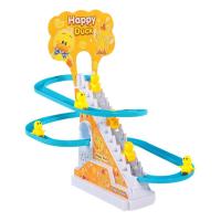 Climbing Toys Duck Slide Stairs Indoor Toy Climb Stairs Roller Coaster Toy Electric Track Indoor Toy with Flashing Lights Children Gift for Halloween Christmas nearby